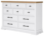 Ashbryn - Dresser - White / Natural