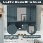 Modern Wall Mounted Medicine Cabinet With Adjustable Shelves, Soft Close Doors, High Define Mirror