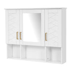 Modern Wall Mounted Medicine Cabinet With Adjustable Shelves, Soft Close Doors, High Define Mirror