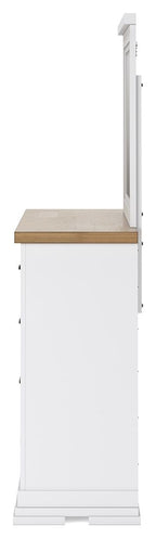 Ashbryn - Dresser And Mirror - White / Natural