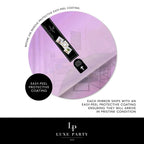 13" Lavender Round Light Weight Mirror Charger Plate